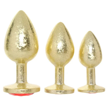 Kit de 3 Plugs Anaux en métal - Ouch! Milan Collection | Luxe, Progression & Sensations Ouch! Sensations plus