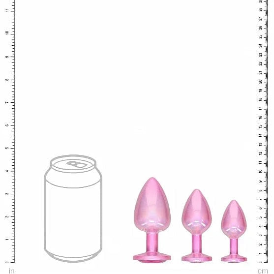 Kit de 3 Plugs Anaux en Métal Rose - Ouch! Paris Collection | Luxe, Plaisir & Sécurité Ouch! Sensations plus