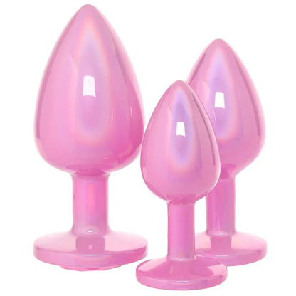 Kit de 3 Plugs Anaux en Métal Rose - Ouch! Paris Collection | Luxe, Plaisir & Sécurité Ouch! Sensations plus