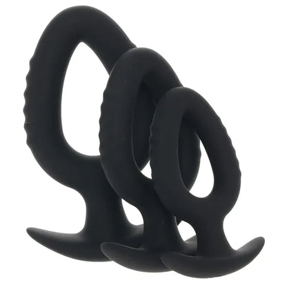 Kit de 3 Plugs Anaux - Master Series Pop Plugs | Silicone Premium Progressif & Sécuritaire Master Series Sensations plus