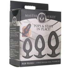 Kit de 3 Plugs Anaux - Master Series Pop Plugs | Silicone Premium Progressif & Sécuritaire Master Series Sensations plus