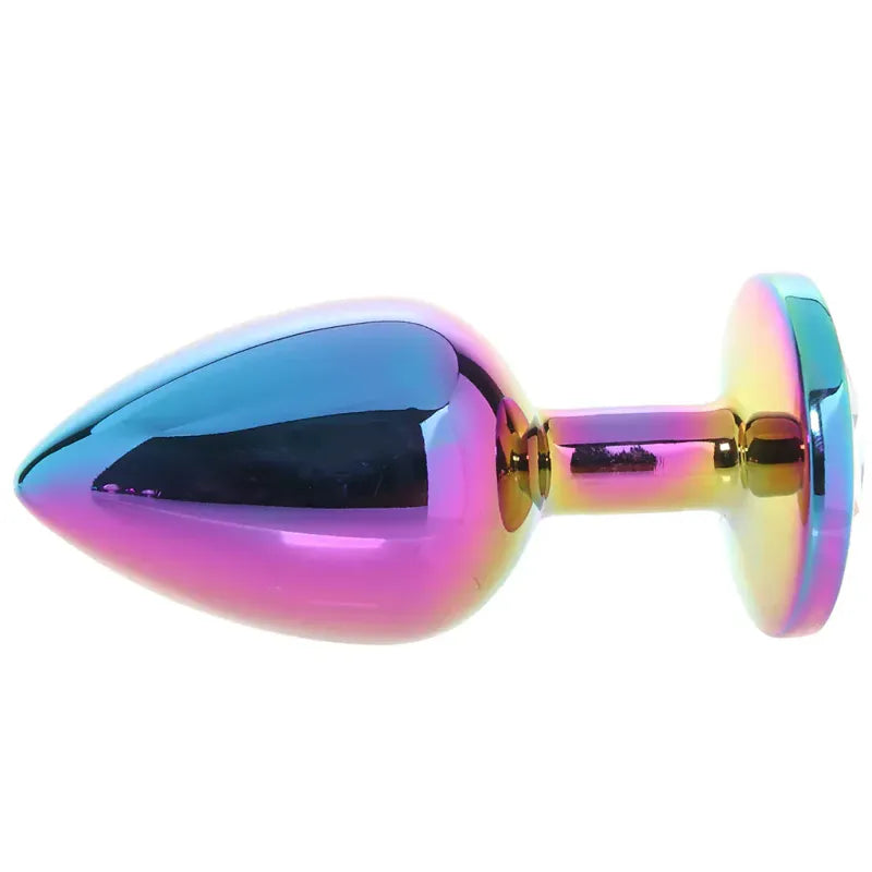 Kit de 3 Plugs Anaux Métal & Reflets Irisés - Ouch! Venice Collection | Luxe, Plaisir & Sécurité Ouch! Sensations plus