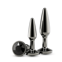 Kit de Plug Anal - Rear Assets Gunmetal | 2 Plugs Anneaux, Aluminium & Plaisir Progressif NS Novelties Sensations plus