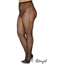 Lingerie Dreamgirl - Bas collant avec Rhinestone 0436 Dreamgirl Sensations plus