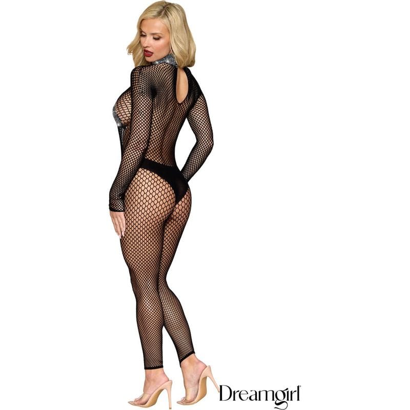 Lingerie Dreamgirl - Bodystocking à paillette 0511 Dreamgirl Sensations plus