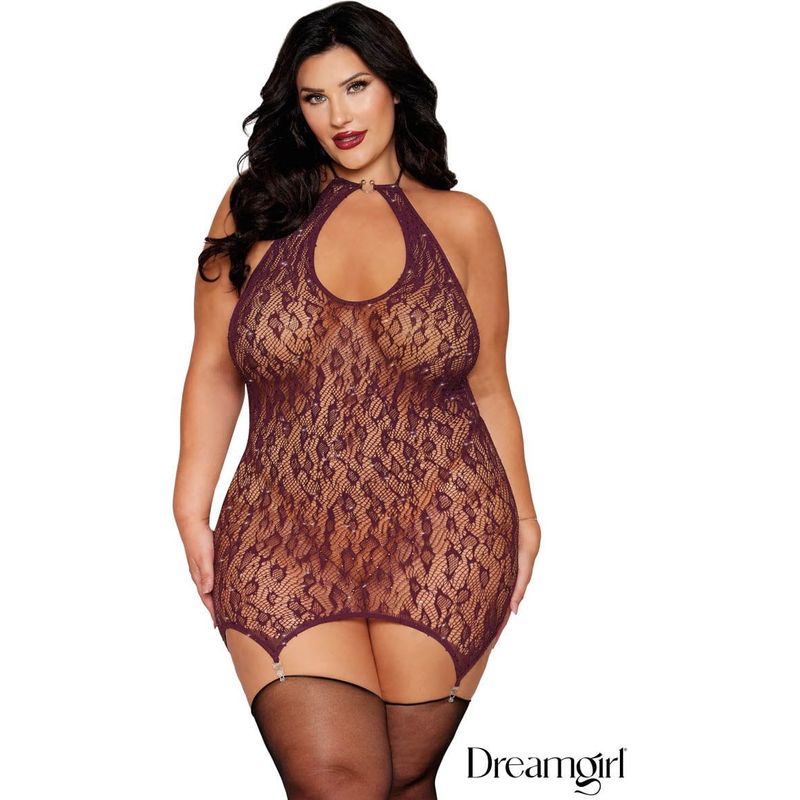 Lingerie Dreamgirl - Robe en dentelle 13673 Sensations Plus Sensations plus