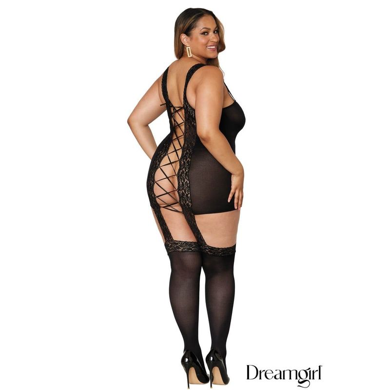 Lingerie Dreamgirl  - Robe Jarretelles 0144 Dreamgirl Sensations plus