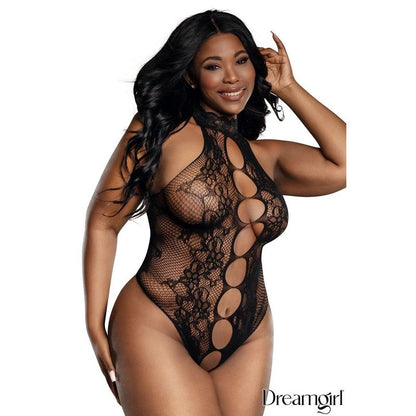 Lingerie Dreamgirl - Teddy en filet avec ouverture 13935 Dreamgirl Sensations plus