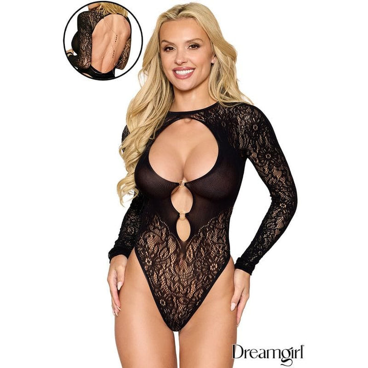 Lingerie Dreamgirl - Teddy extensible avec chaîne 13511 Dreamgirl Sensations plus