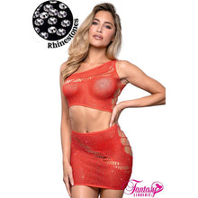 Lingerie Fantasy - Vixen | Ensemble 2 pièce avec strass V811 Fantasy Lingerie Sensations plus