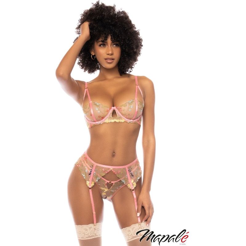 Lingerie Mapalé - Ensemble Fleurie 3 Pc. 8823 Sensations Plus Sensations plus