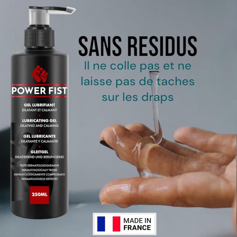 Lubrifiant Anal - Power Fist | Pénétrations Intenses & Fortes Dilatations Power Fist Sensations plus