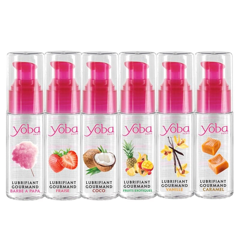 Lubrifiant Gourmand à Saveur - Yoba Paris 50 ml | 6 Petit Plaisir Kissable & Comestible Yoba Paris Sensations plus