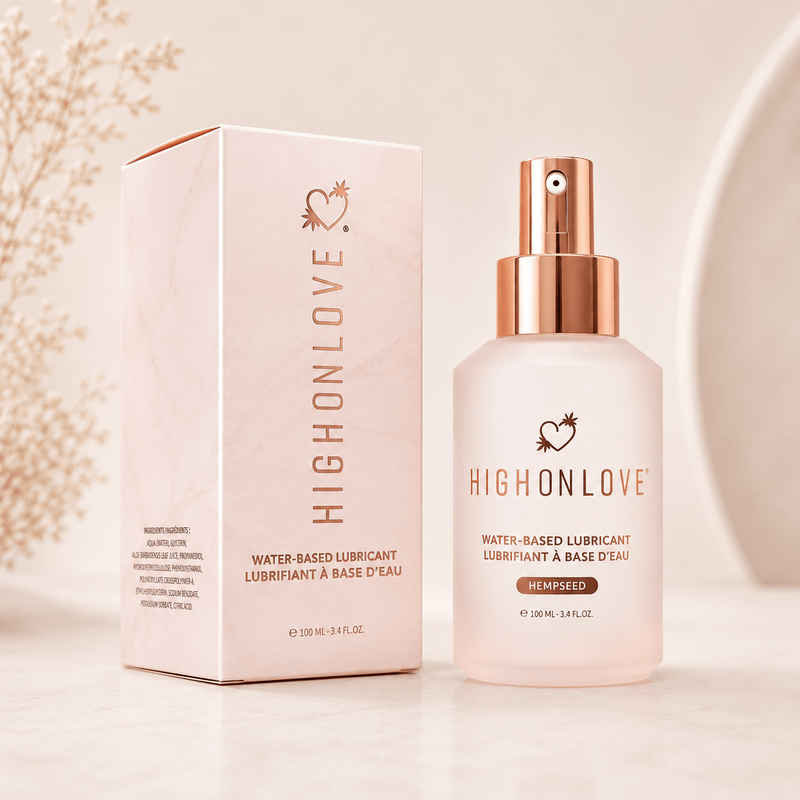 Lubrifiant intime à base d’eau - HighOnLove 100ml | Au Chanvre HighOnLove Sensations plus