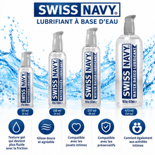 Lubrifiant intime à Base D'eau - Swiss Navy | Glisse Douce & Agréable Swiss Navy Sensations plus
