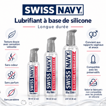 Lubrifiant Intime à base de silicone - Swiss Navy | Longue Durée Swiss Navy Sensations plus