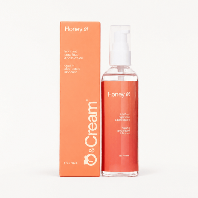Lubrifiant Intime Organique à Base d’Aloe - Honey 4 oz | Peach & Cream Peach & Cream Sensations plus
