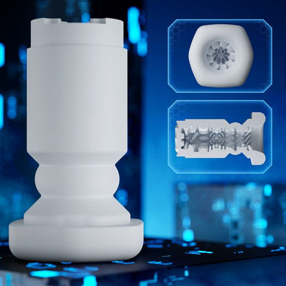 Manchon de Remplacement Magnétique- Le Titan | Réaliste en TPE Cyberskin & Étanche Cyberskin Sensations plus