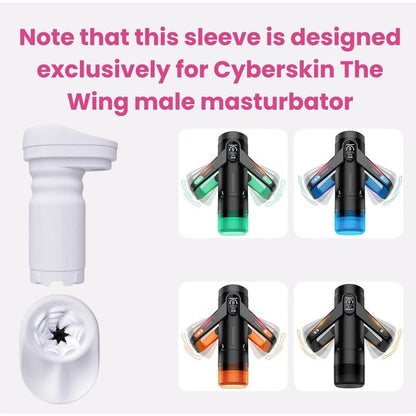 Manchon de Remplacement Magnétique - The Wing | Réaliste en TPE Cyberskin & Étanche Cyberskin Sensations plus