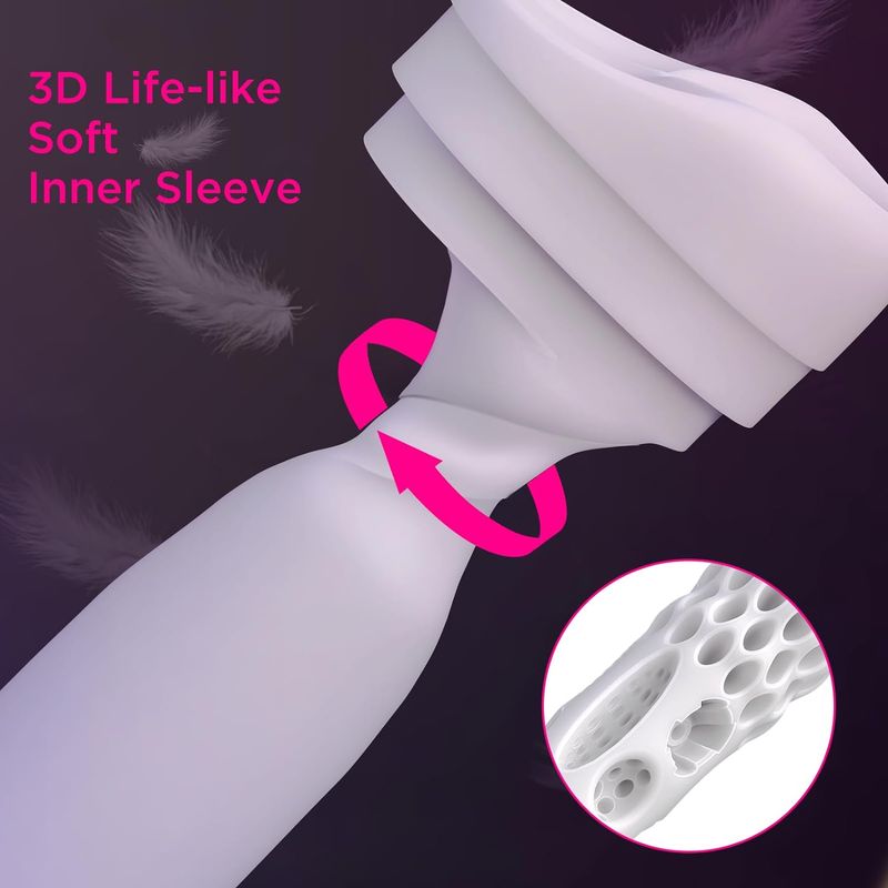 Manchon de Remplacement Magnétique - The Wing | Réaliste en TPE Cyberskin & Étanche Cyberskin Sensations plus