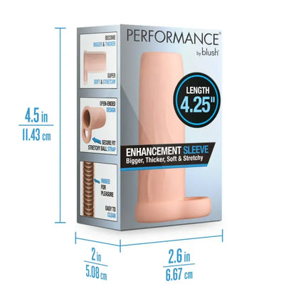 Manchon Pénien - Performance 4.25 po Enhancement Sleeve | Blush Blush Novelties Sensations plus