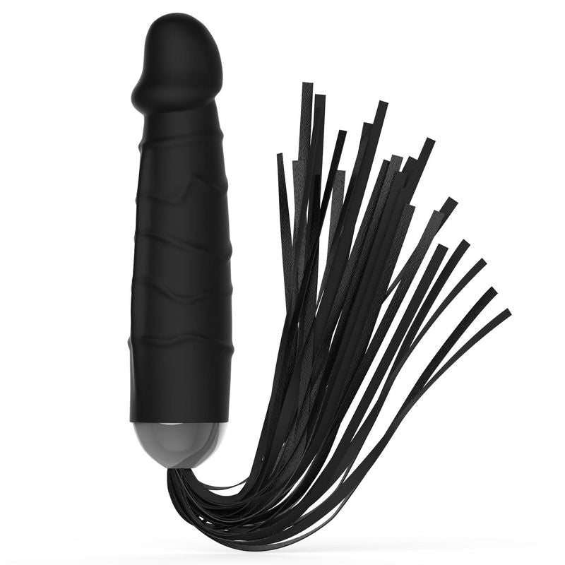 Martinet BDSM 2 en 1 - FetishTentation | Manche Dildo Réaliste & Similicuir FetishTentation Sensations plus