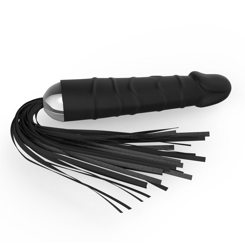 Martinet BDSM 2 en 1 - FetishTentation | Manche Dildo Réaliste & Similicuir FetishTentation Sensations plus