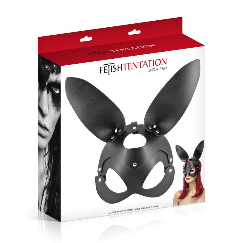 Masque Bunny Ajustable Similicuir -  FetishTentation | Fétichise, Mystérieux & Look Sexy FetishTentation Sensations plus