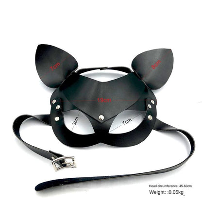 Masque Catwoman Similicuir - FetishTentation | Pour un Look Fétichiste, Mystérieux & Sexy FetishTentation Sensations plus