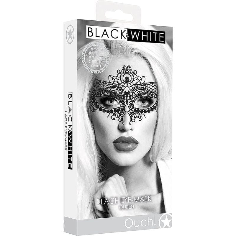 Masque de Luxe pour les Yeux – Lace Eye-Mask Queen | Élégance & Séduction Ouch! B&W Sensations plus