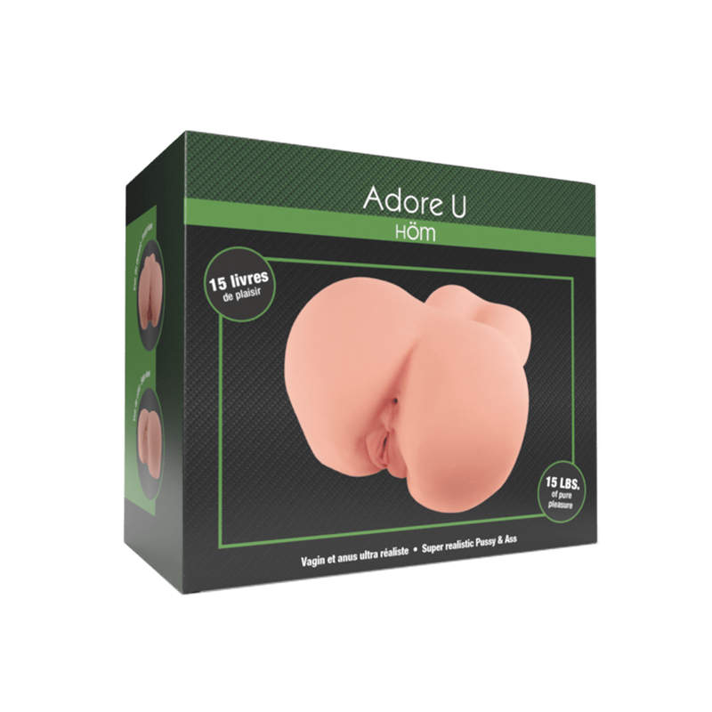 Masturbateur - Adore U Höm - Vagin et Anus Ultra Réaliste de 15 Livres Adore U Höm Sensations plus