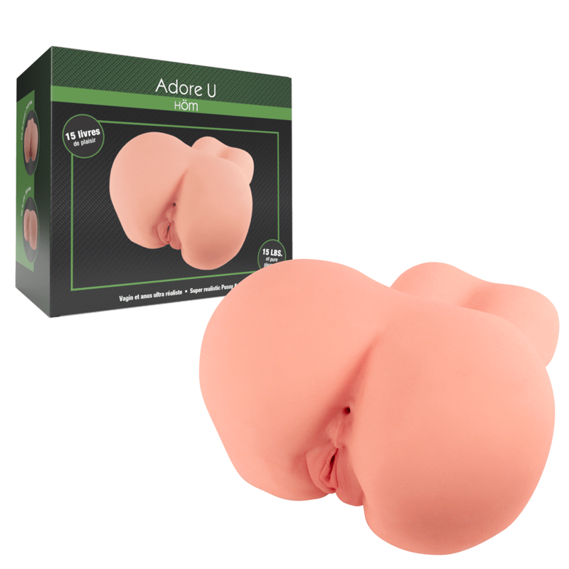 Masturbateur - Adore U Höm - Vagin et Anus Ultra Réaliste de 15 Livres Adore U Höm Sensations plus