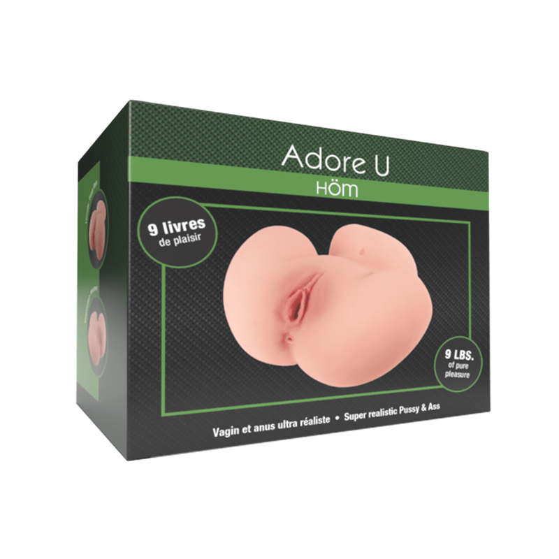 Masturbateur - Adore U Höm - Vagin et Anus Ultra Réaliste de 9 Livres Adore U Höm Sensations plus