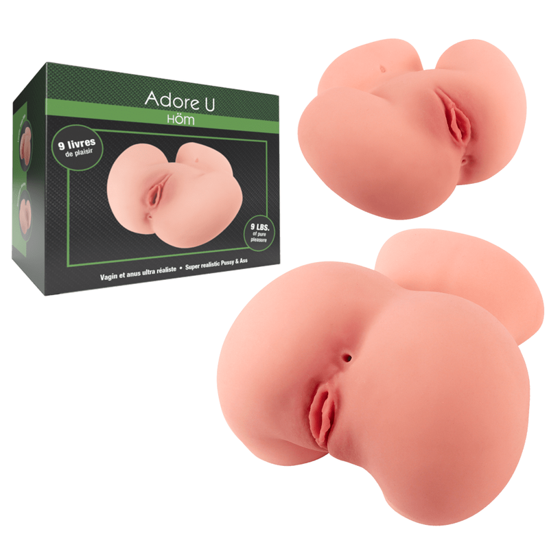 Masturbateur - Adore U Höm - Vagin et Anus Ultra Réaliste de 9 Livres Adore U Höm Sensations plus