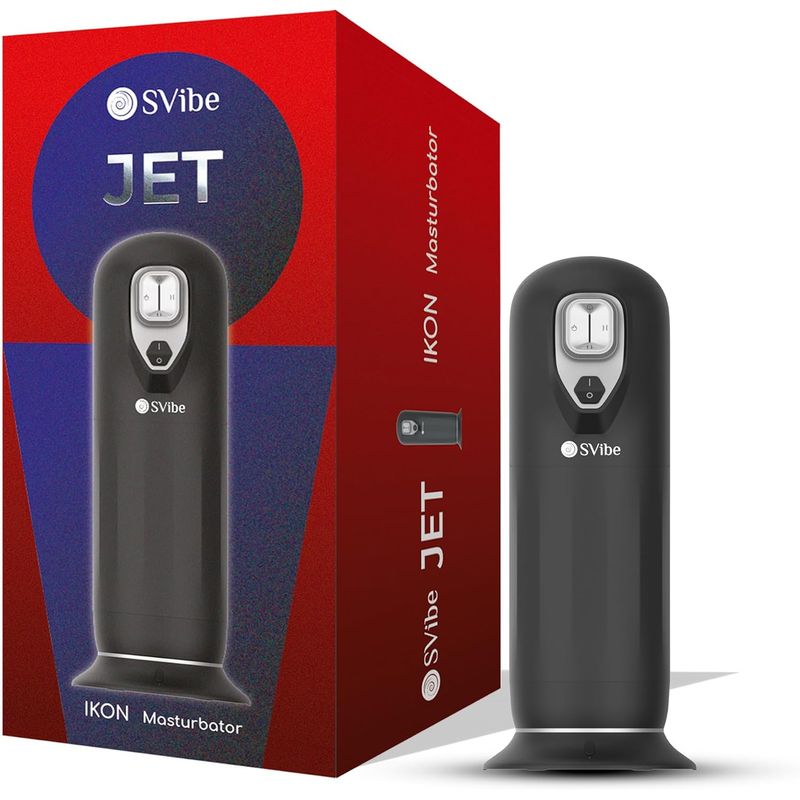 Masturbateur Automatique - SVibe Ikon Jet | Va-et-vient, Vibrations Puissantes & Chauffant SVibe Sensations plus