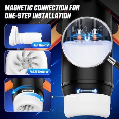 Masturbateur Automatique - The Wing | Va-et-vient & Vibration de Nouvelle Génération Cyberskin Sensations plus