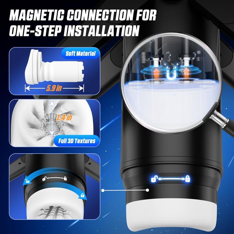 Masturbateur Automatique - The Wing | Va-et-vient & Vibration de Nouvelle Génération Cyberskin Sensations plus