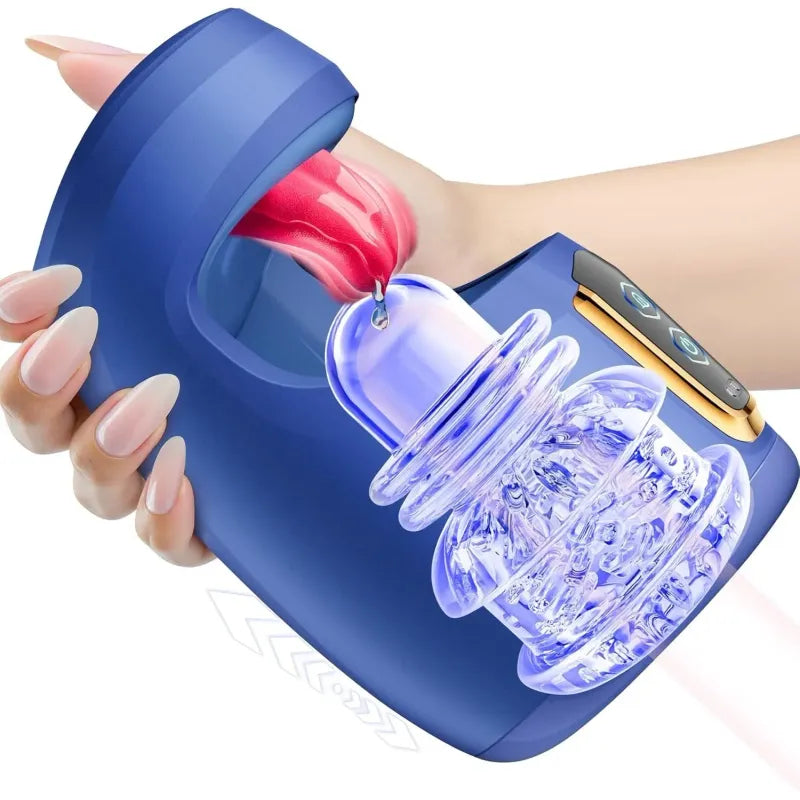 Masturbateur Automatique Vibrant - Langue Divine | Langue & Va-et-Vient Osez-Vous Sensations plus