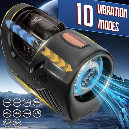 Masturbateur avec Mouvement - Space Capsule | Va-et-vient & Vibrations Secwell Sensations plus