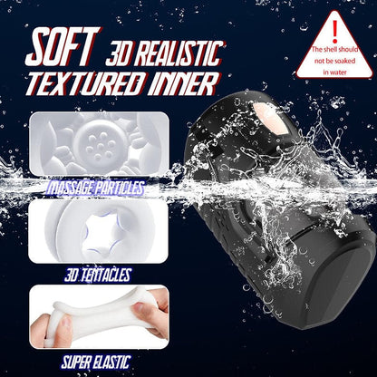 Masturbateur avec Mouvement - Space Capsule | Va-et-vient & Vibrations Secwell Sensations plus