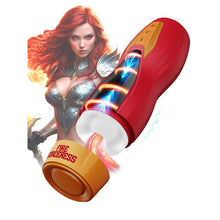 Masturbateur Chauffant à Va-et-Vient + Vibrations - Solara Fire Sorceress | Réalité Virtuelle Shots Toys - Masturs Sensations plus