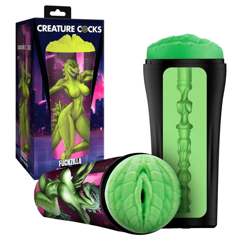Masturbateur de Fantaisie - Fuckzilla Pussy Stroker | Textures et Succion Ajustable Creature Cocks Sensations plus