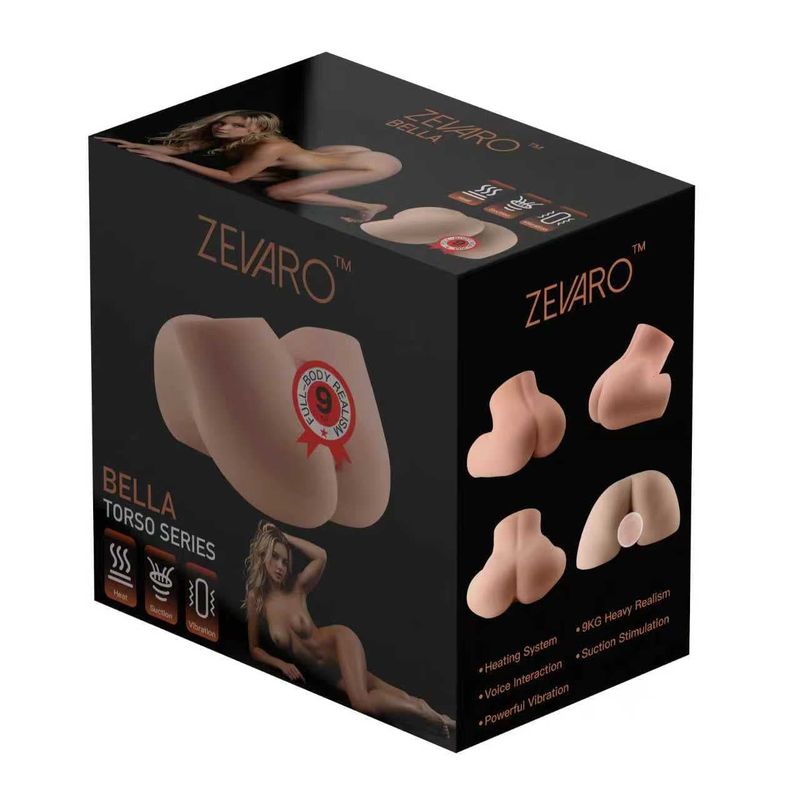 Masturbateur Réaliste - Bella Zevaro | Chauffant & Vibrant avec Succion Zevaro Sensations plus
