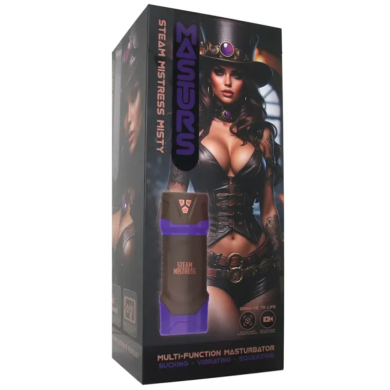 Masturbateur Vibrant à Succion & Compression - Misty Steam Mistress | AR Réalité Virtuelle Shots Toys - Masturs Sensations plus