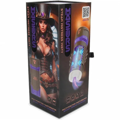Masturbateur Vibrant à Succion & Compression - Misty Steam Mistress | AR Réalité Virtuelle Shots Toys - Masturs Sensations plus