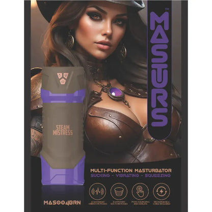 Masturbateur Vibrant à Succion & Compression - Misty Steam Mistress | AR Réalité Virtuelle Shots Toys - Masturs Sensations plus