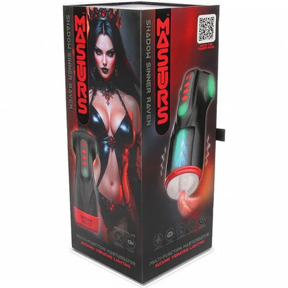 Masturbateur Vibrant à Succion - Raven Shadow Sinne | Réalité Virtuelle & Multi-Fonctions Shots Toys - Masturs Sensations plus