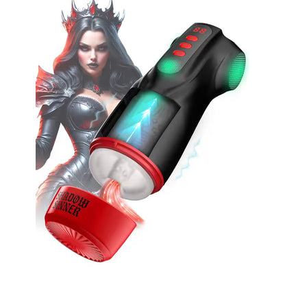 Masturbateur Vibrant à Succion - Raven Shadow Sinne | Réalité Virtuelle & Multi-Fonctions Shots Toys - Masturs Sensations plus