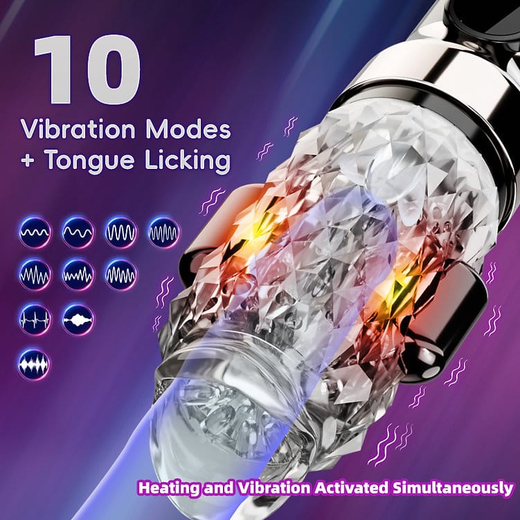 Masturbateur Vibrant - Cyclone Oral Plus | Effet Chauffant, de Léchage & Rotation 360° Secwell Sensations plus