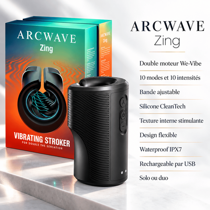 Masturbateur Vibrant Double Moteur - Zing | Arcwave Arcwave Sensations plus